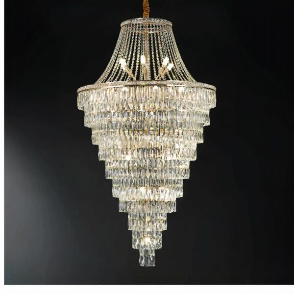 Designkristallen kroonluchter met grote etages