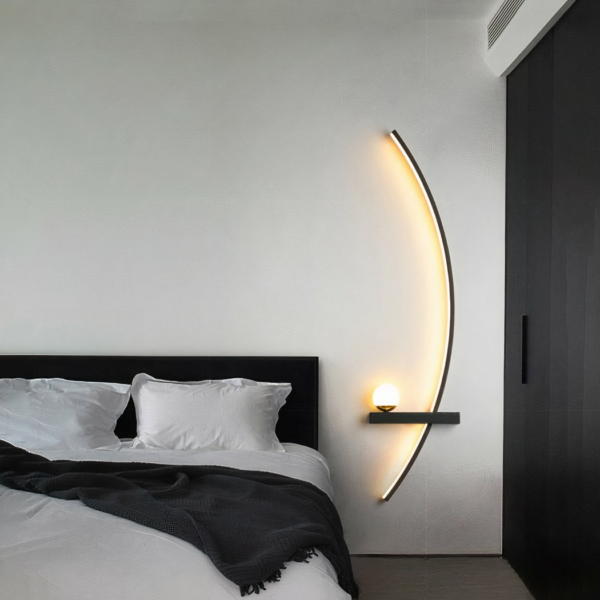 Moderne LED wandlamp in een minimalistisch ontwerp