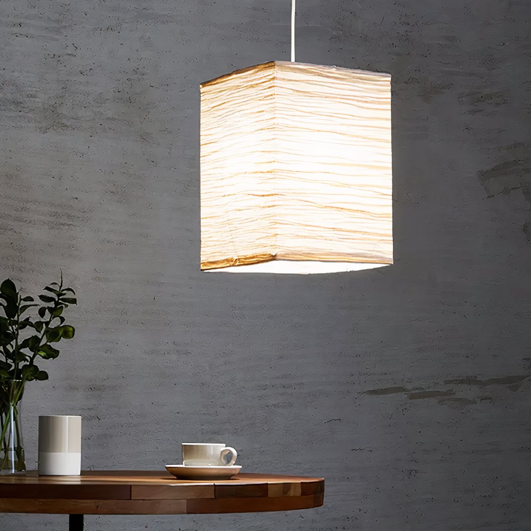 Wabi-Sabi stoffen LED hanglamp - Japanse stijl voor woonkamer & eetkamer Wabi-Sabi stoffen LED hanglamp - Japanse stijl voor woonkamer & eetkamer