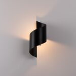 Design wandlamp in spiraalvorm