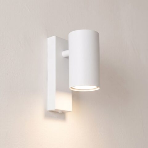 Wandlamp voor hoofdbord in wit of zwart staal